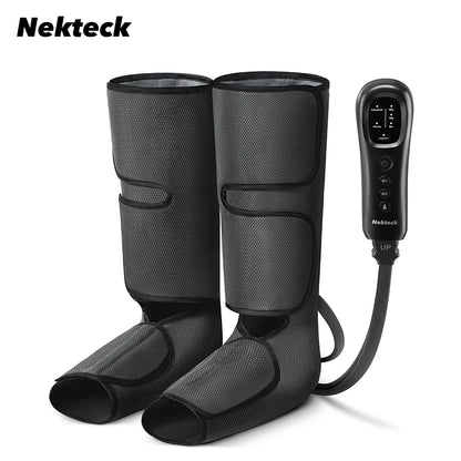 Nekteck Leg Massager Air Compression Calf Wraps Air Pressure Massage for Blood Circulation and Relaxation Lymphatic Drainage