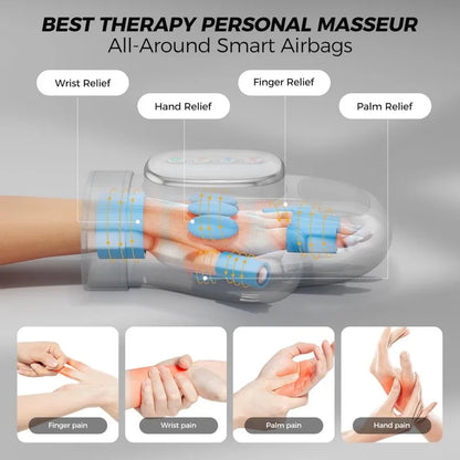 Hand Massager with Heat and Compression,Finger Massager Hand Equipment,  Wrist Muscles Massagers for Arthritis Carpal Tunnel